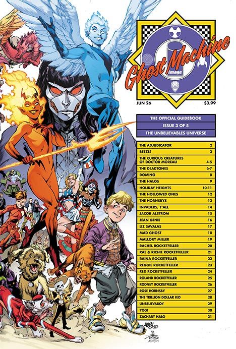 Ghost Machine The Official Guidebook #3 (Of 5) Cover C Ivan Reis & Danny Miki Wraparound Variant