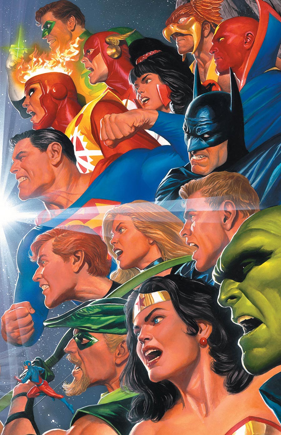 Avengers JLA #4 Facsimile Edition Cover B Alex Ross DC Marvel Connecting Variant