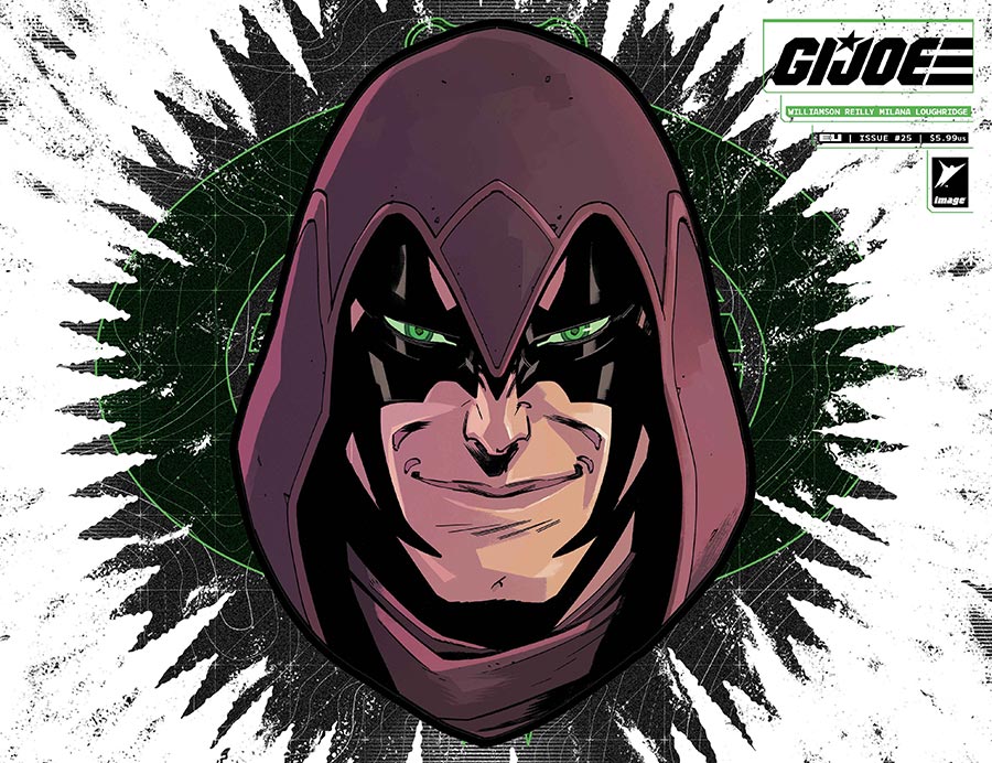 G.I. Joe #25 Cover J Andrea Milana & Andres Juarez Die Cut Mask Variant
