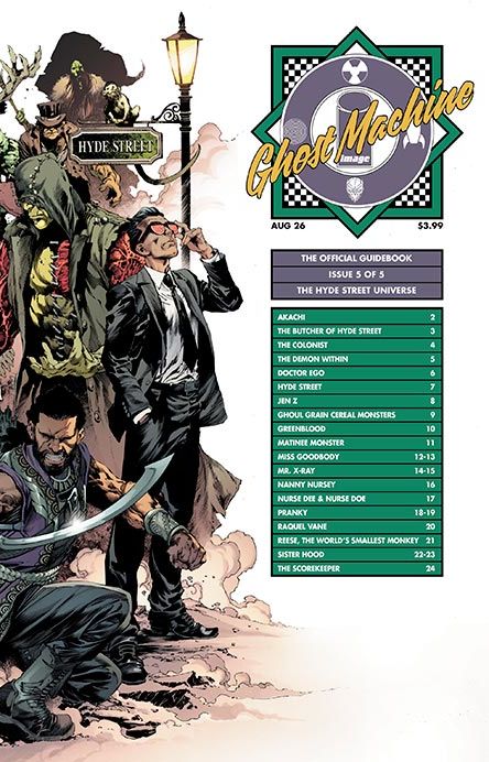 Ghost Machine The Official Guidebook #5 (Of 5) Cover C Ivan Reis & Danny Miki Wraparound Variant