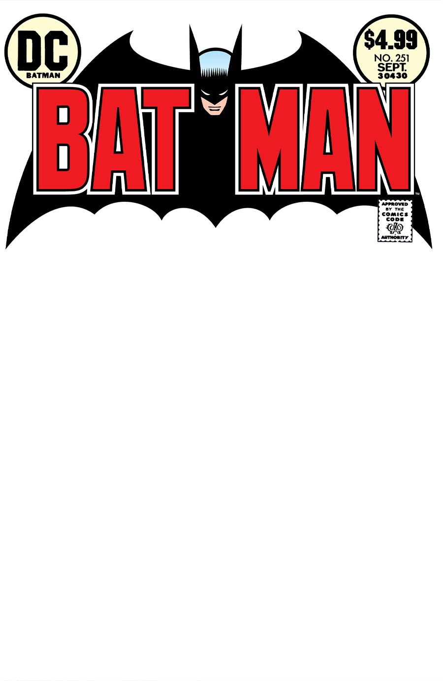 Batman #251 Facsimile Edition Cover B Blank Card Stock Variant