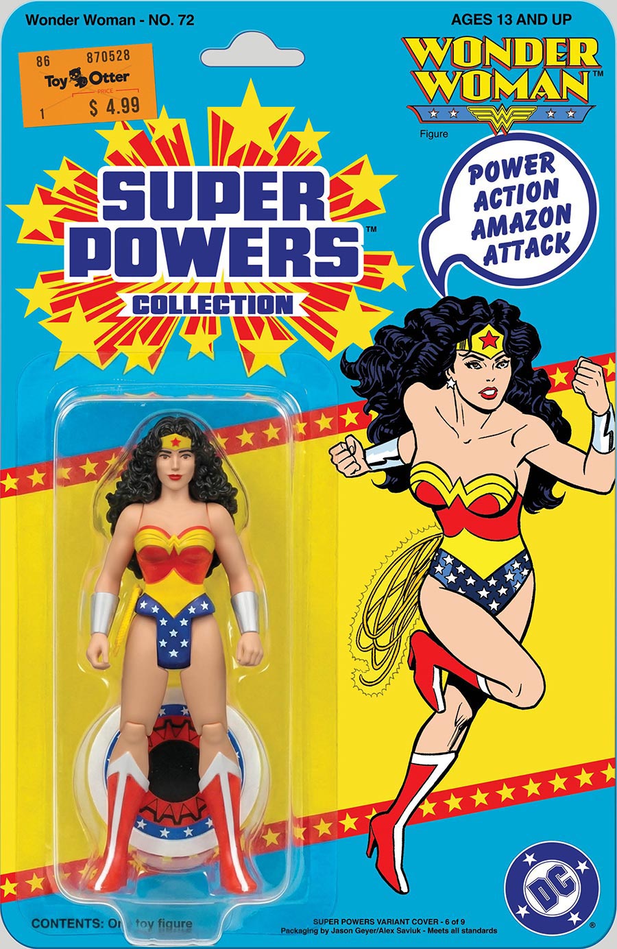 Wonder Woman #72 Facsimile Edition Cover B Jason Geyer & Alex Saviuk Wonder Woman Super Powers Card Stock Variant