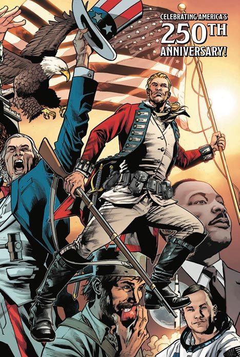 Redcoat #19 Cover C Bryan Hitch Usa 250 Th Anniversary Wraparound Variant