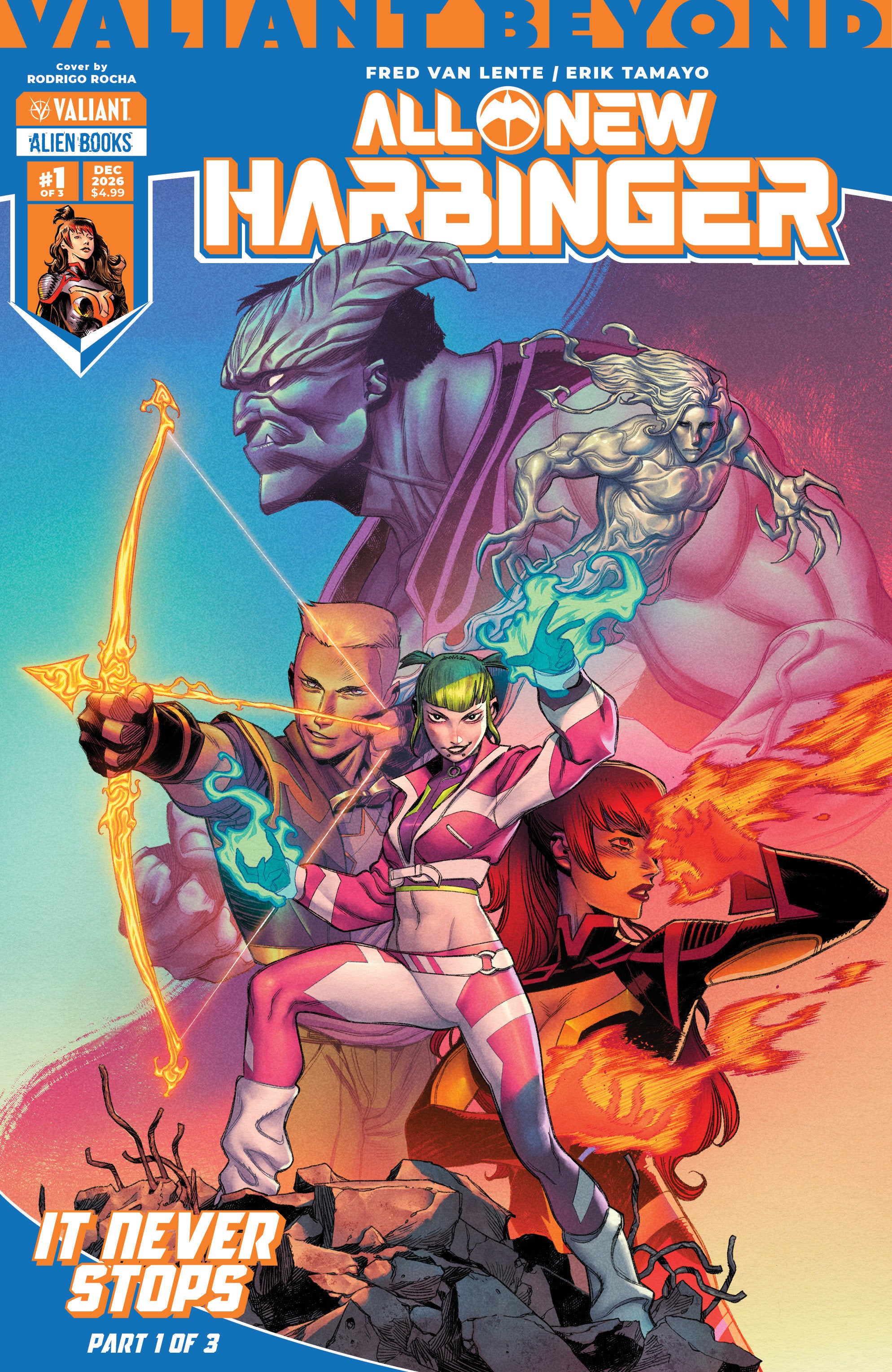 Valiant Beyond: All New Harbinger #4  It Never Stops #1 Cover A (Rocha)