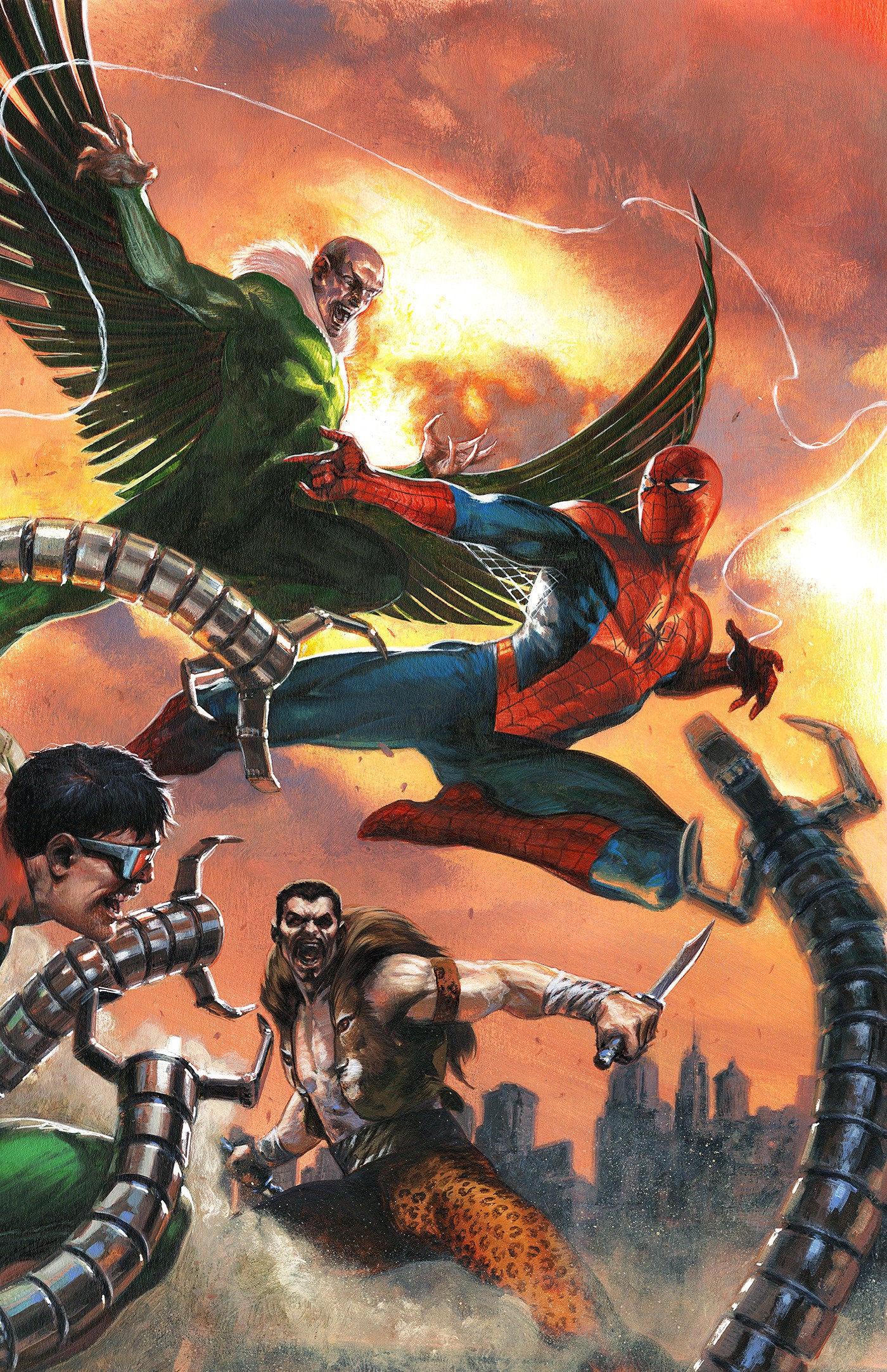 Amazing Spider-Man #54 Gabriele Dell'Otto Connecting Full Art 1-50 Variant