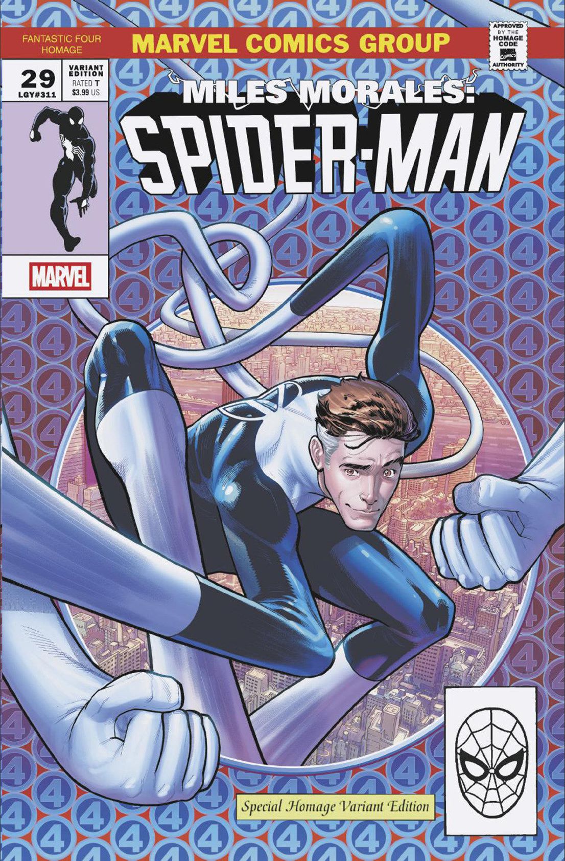 Miles Morales: Spider-Man #29 Javier Garron Fantastic Four Homage Variant