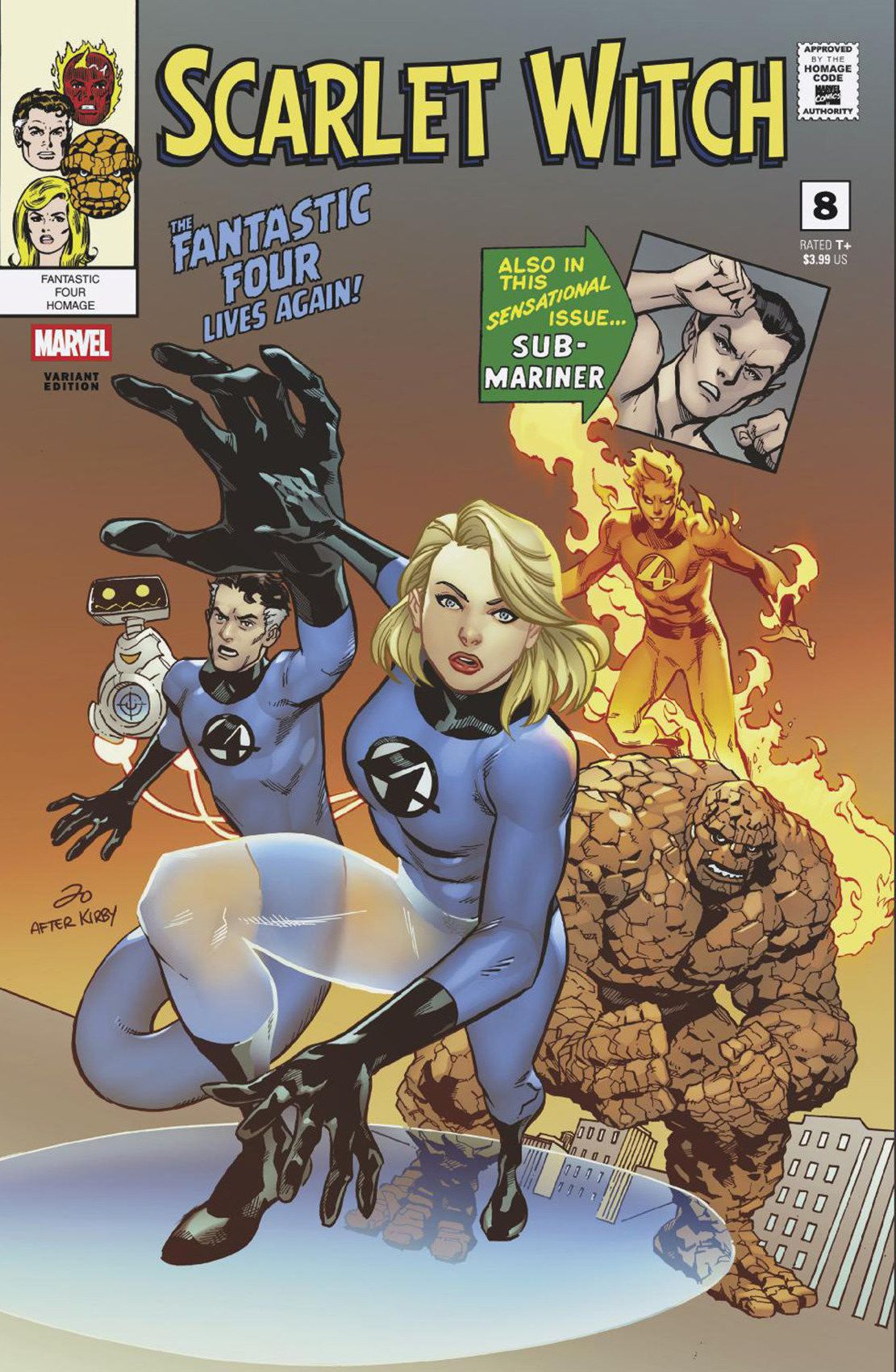 Scarlet Witch #8 Marcus To Fantastic Four Homage Variant