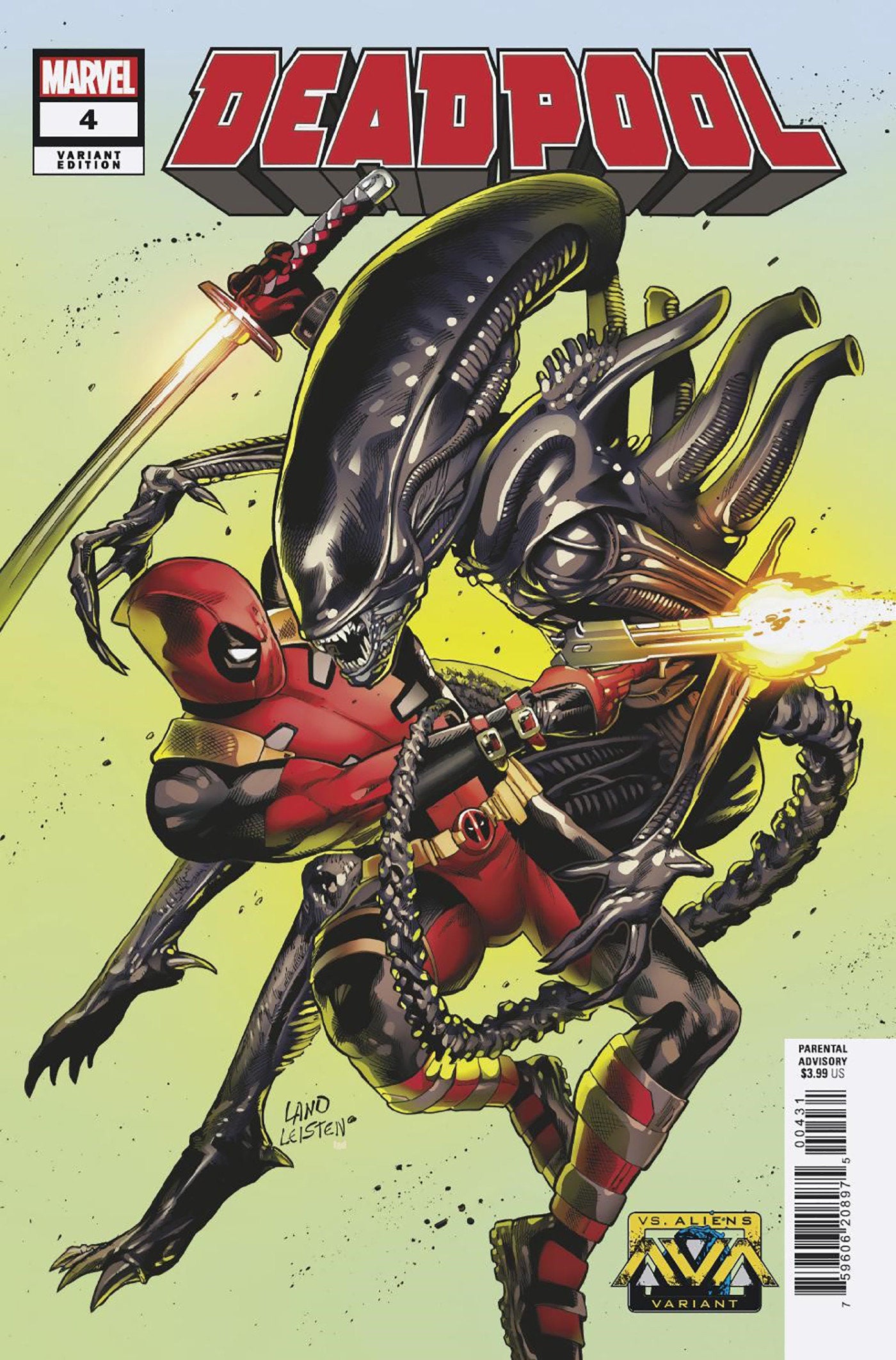 Deadpool #4 Greg Land Marvel vs. Alien Variant