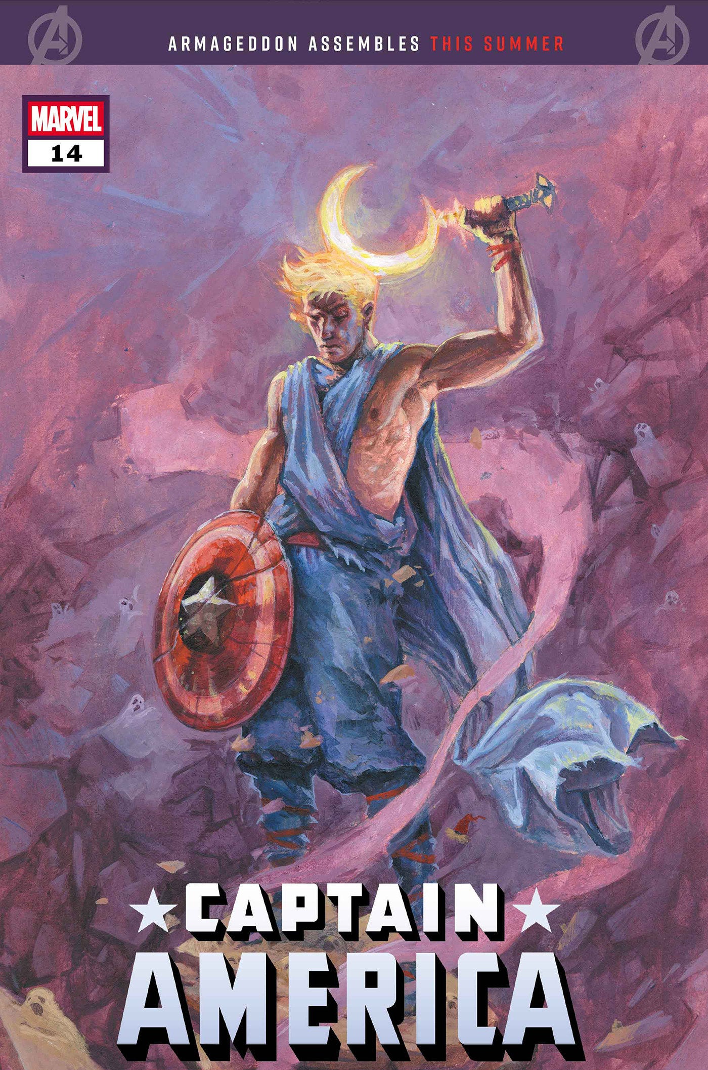 Captain America #14 Domenico Cava Variant [Arm]