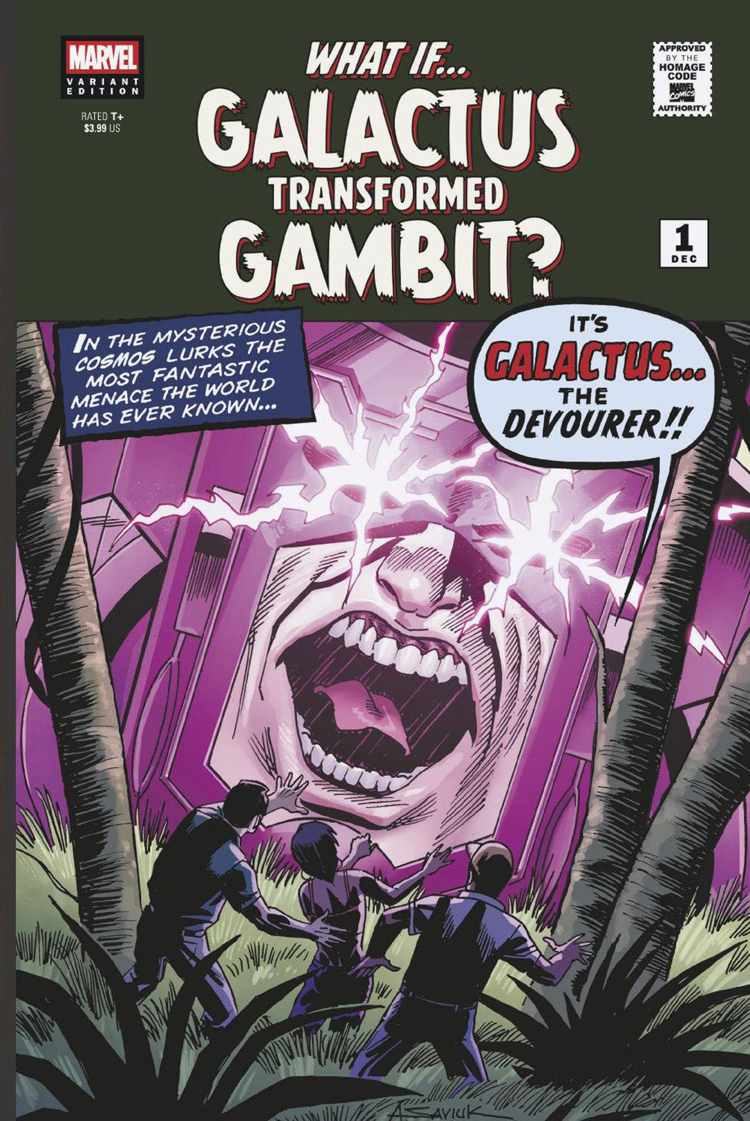 What If...? Galactus: Galactus Transformed Gambit? #1 Alex Saviuk Sci-Fi Homage Variant