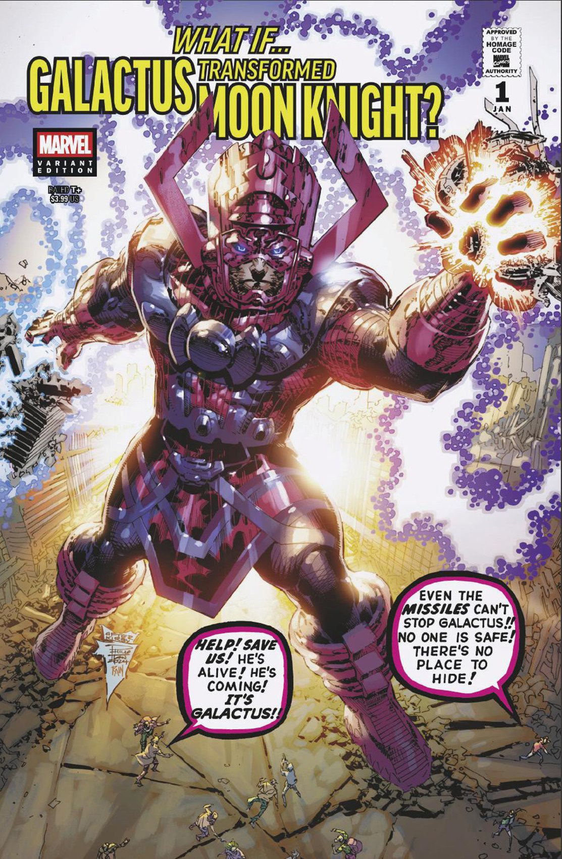 What If...? Galactus: Galactus Transformed Moon Knight? #1 Philip Tan Sci-Fi Hom Age Variant