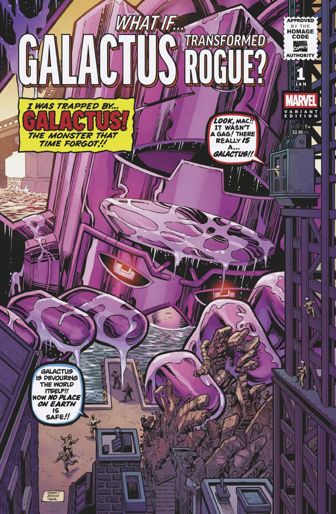 What If...? Galactus: Galactus Transformed Rogue? #1 Dan Jurgens Sci-Fi Homage V Ariant