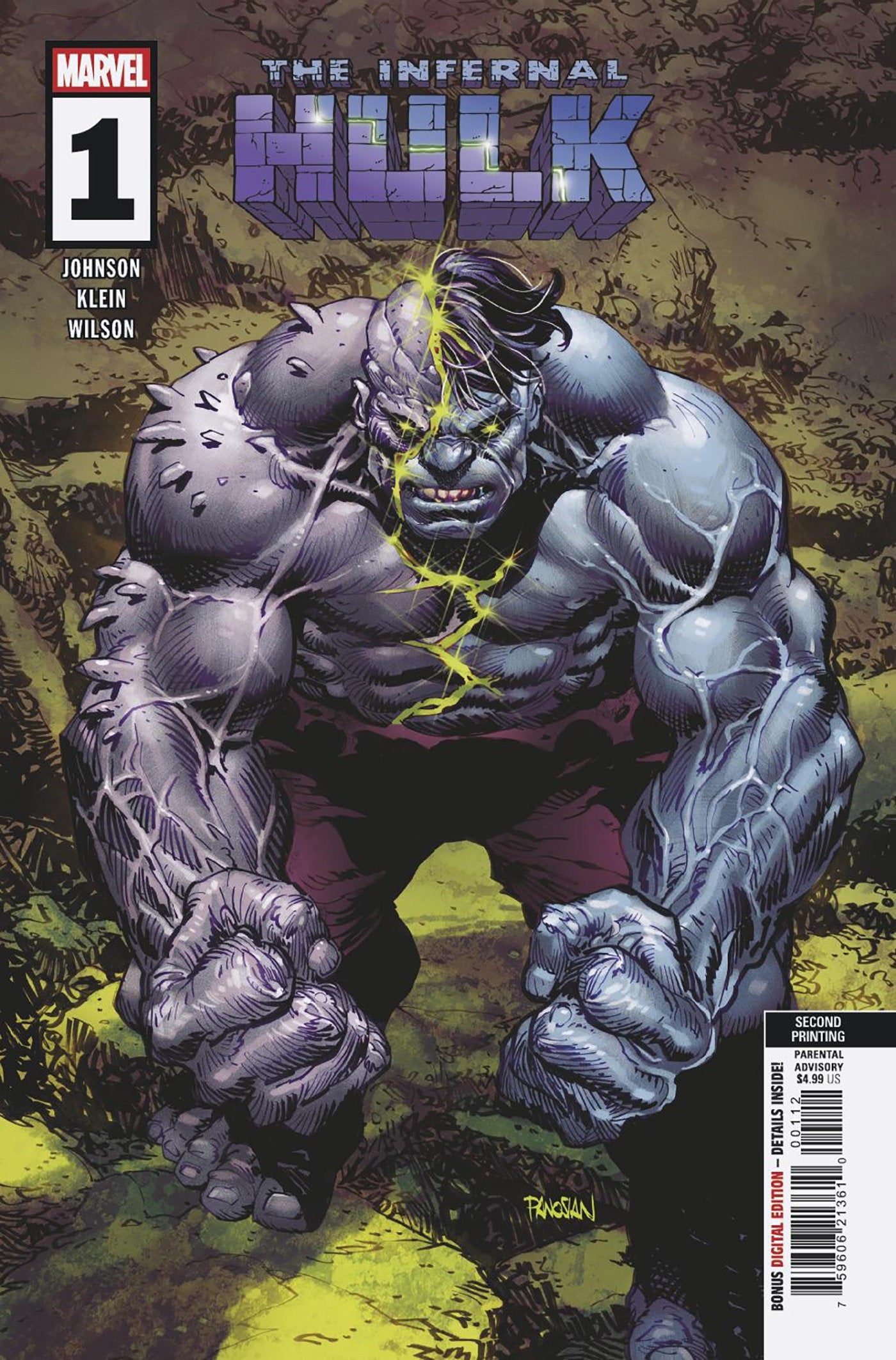 Infernal Hulk #1 Dan Panosian 2nd Printing Variant