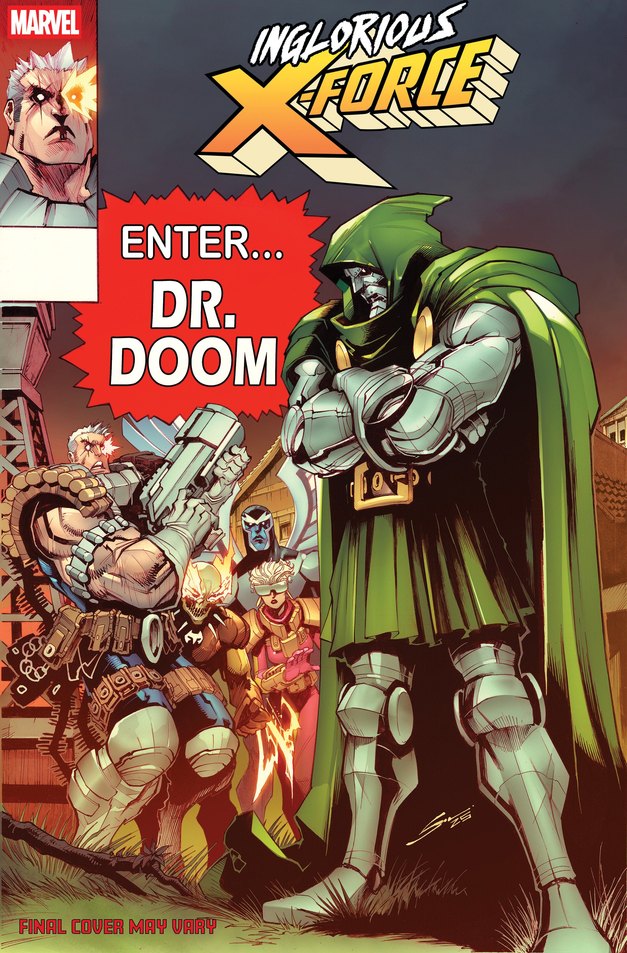 Inglorious X Force #3 Gerardo Sandoval Doom Homage Variant