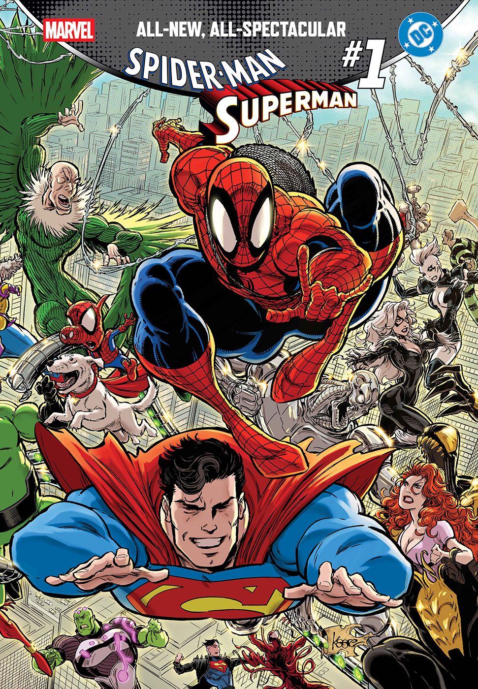 Marvel/DC: Spider-Man/Superman #1 Kaare Andrews Wraparound Variant