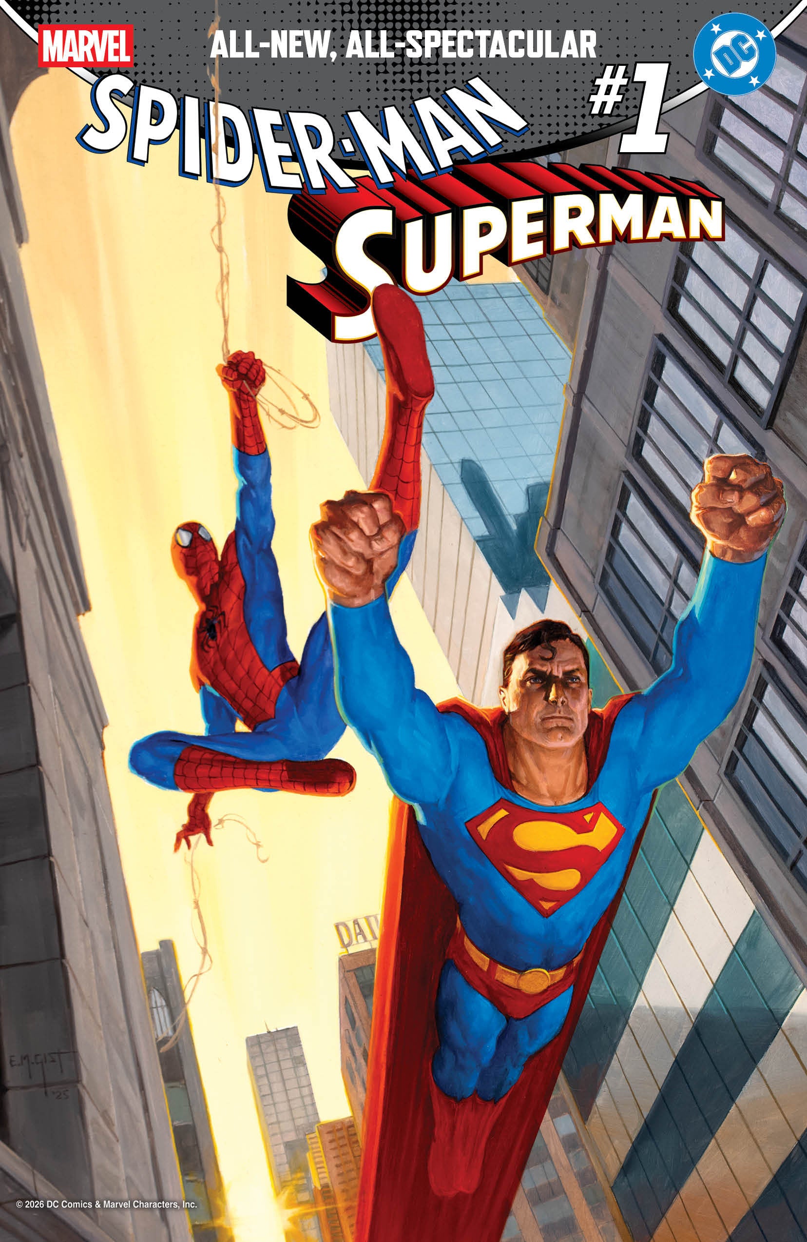 Marvel/DC: Spider-Man/Superman #1 E.M. Gist Variant