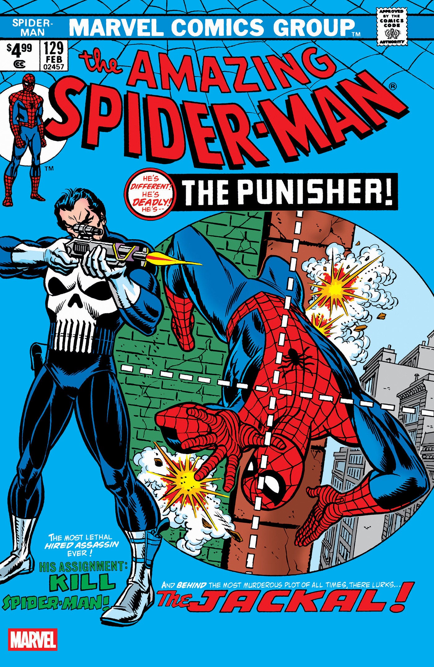 Amazing Spider-Man #129 Facsimile Edition Blue Foil Variant