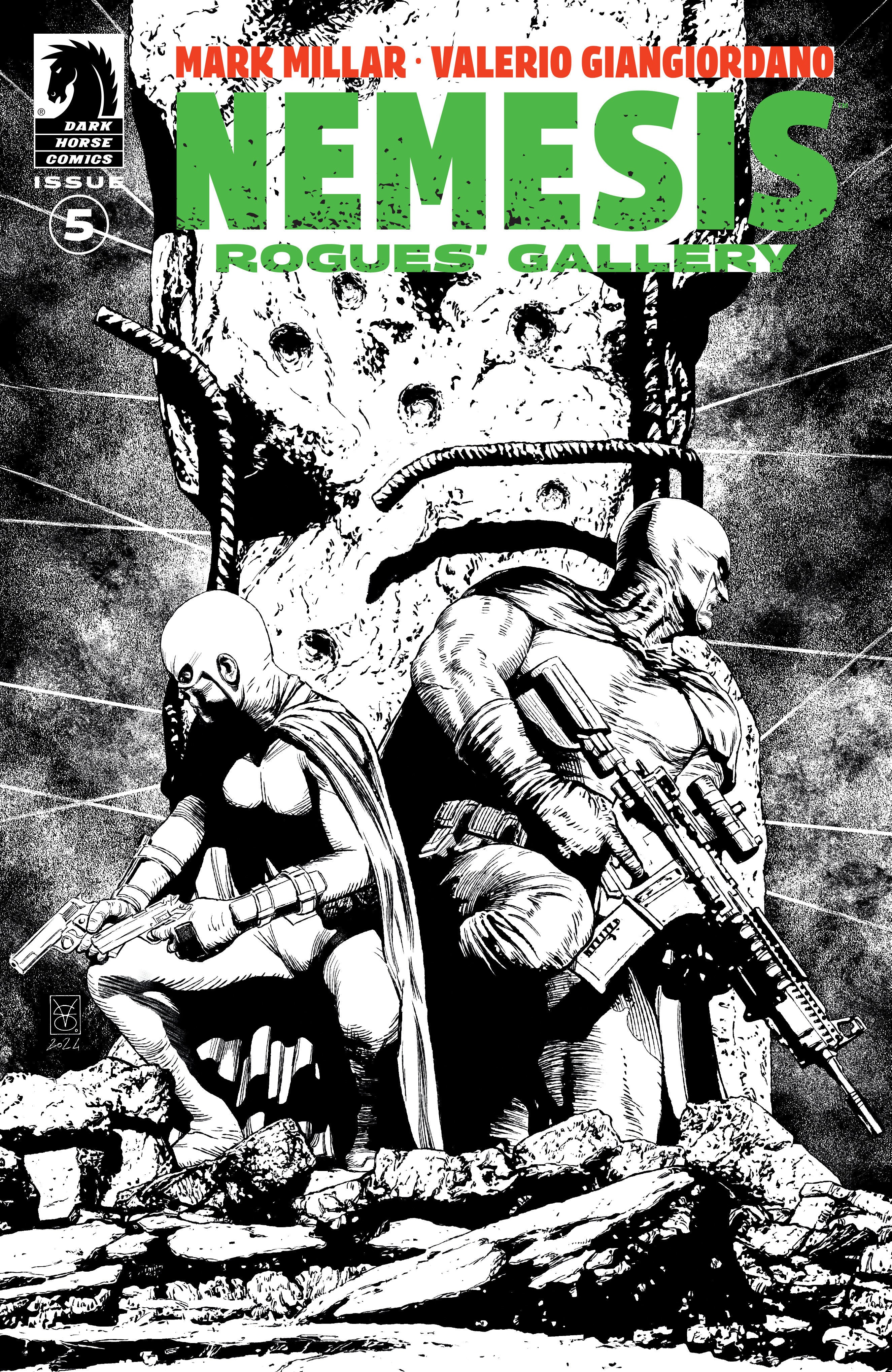 Nemesis: Rogues' Gallery #5 (Cover B) (Black & White) (Valerio Giangiordano)