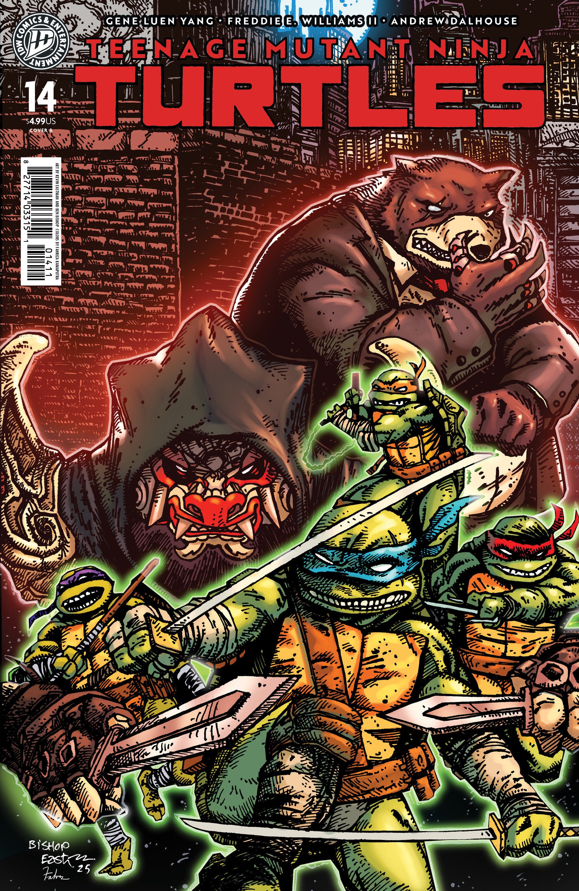 Teenage Mutant Ninja Turtles #14 Variant B (Eastman & Bishop)