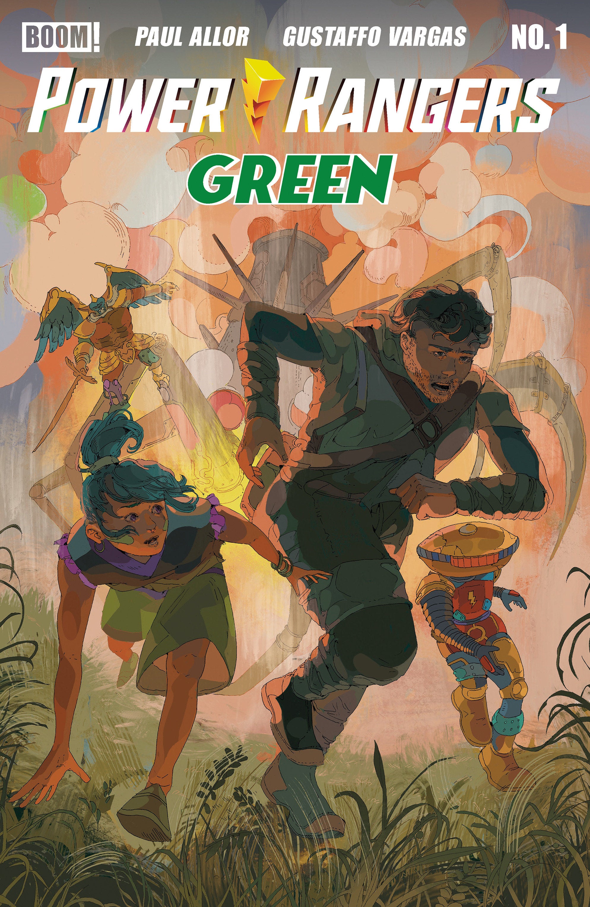 Power Rangers Green #1 M Foc Reveal Variant (Dressed, Lee)