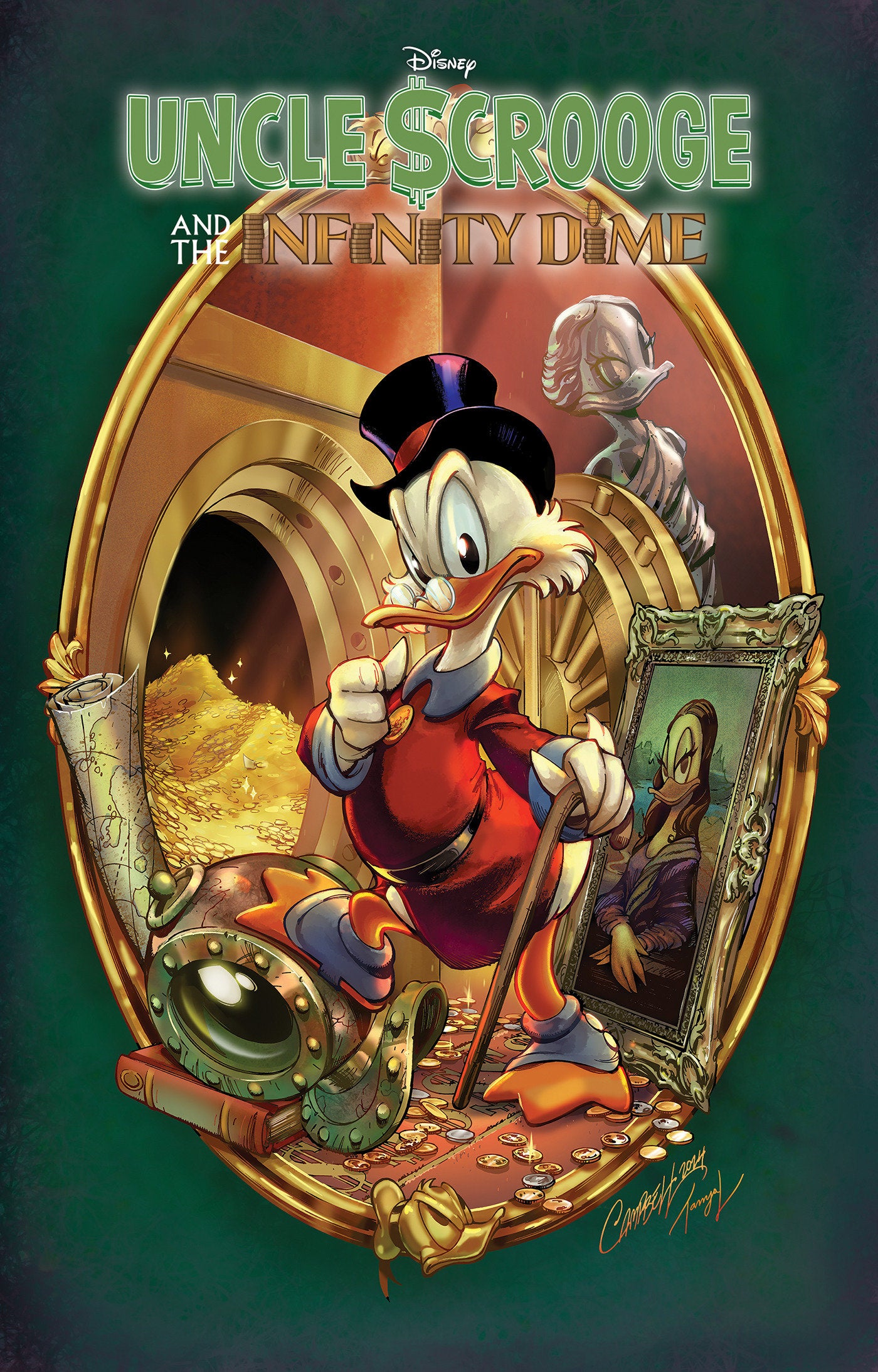 Uncle Scrooge And The Infinity Dime Gallery Edition J. Scott Campbell Cover [Direct Market Only]