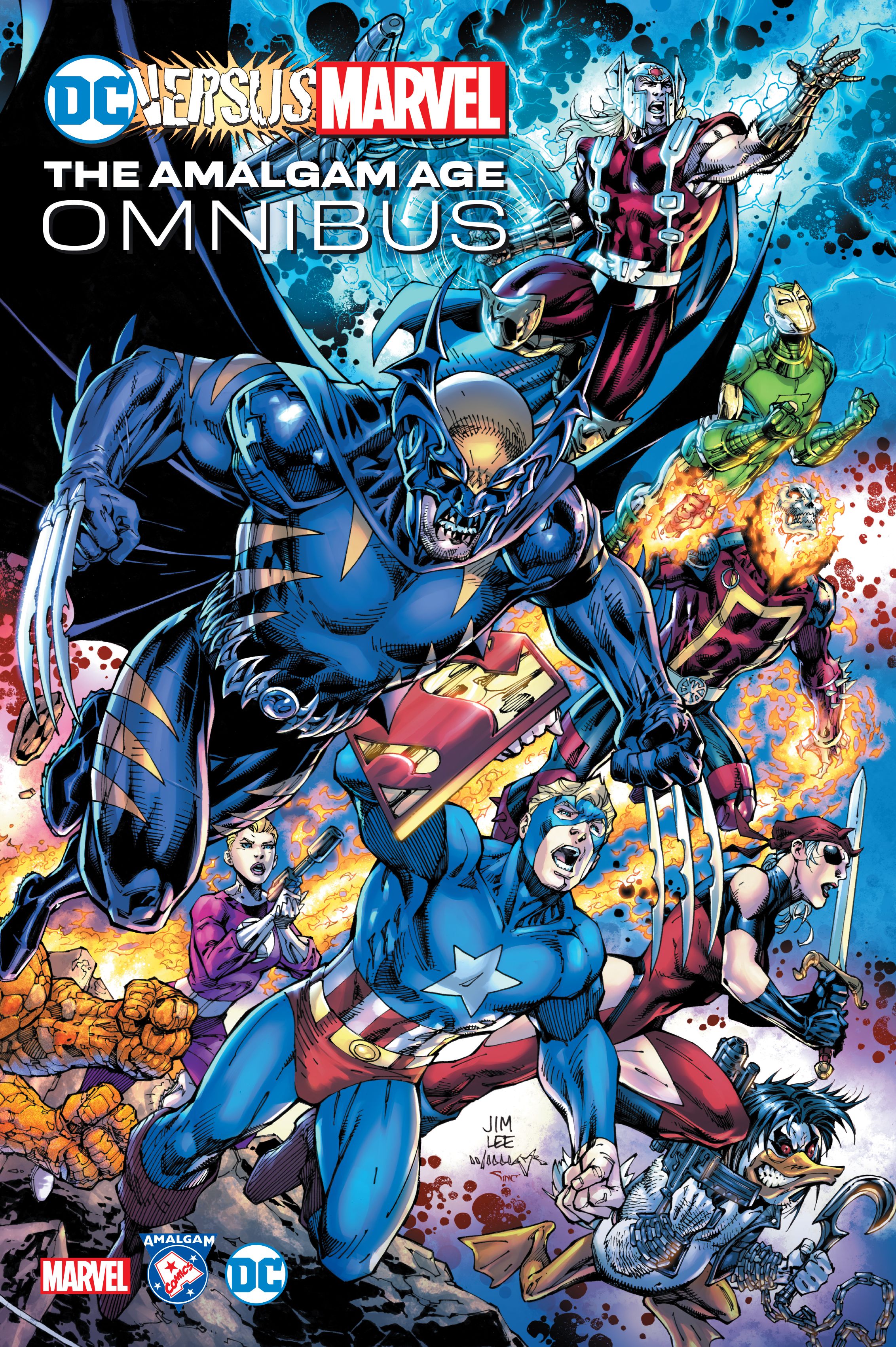 DC Versus Marvel The Amalgam Age Omnibus Hardcover Direct Market Exclusive Jim Lee & Scott Williams Wraparound Variant