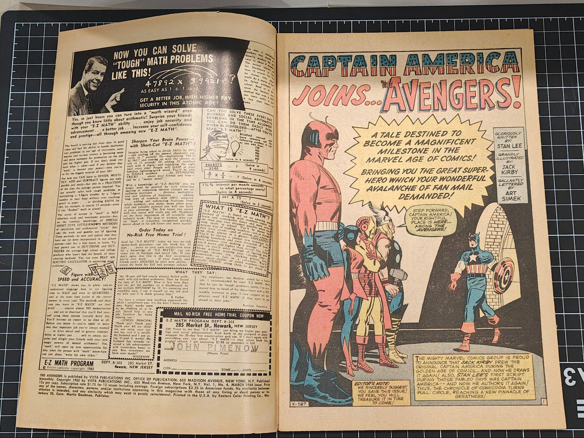 AVENGERS (1963) #004 FN+ (6.5)