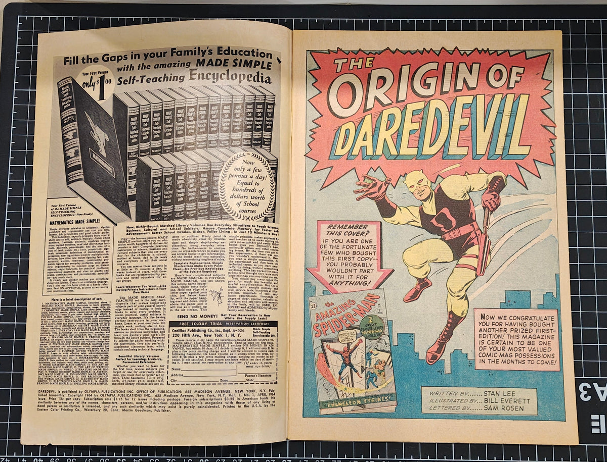 DAREDEVIL (1964) #001 VG+ (4.5)