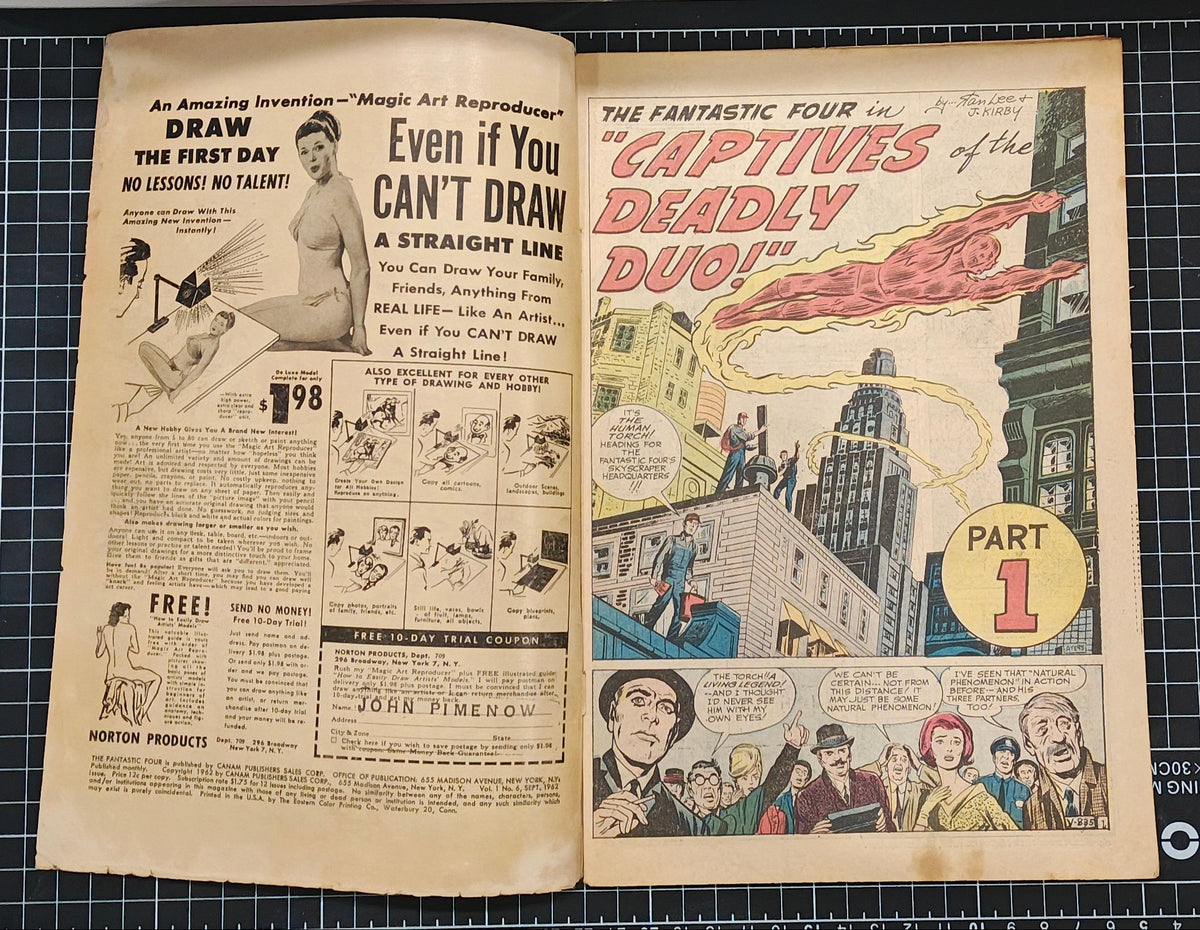 FANTASTIC FOUR (1961) #006 VG- (3.5)
