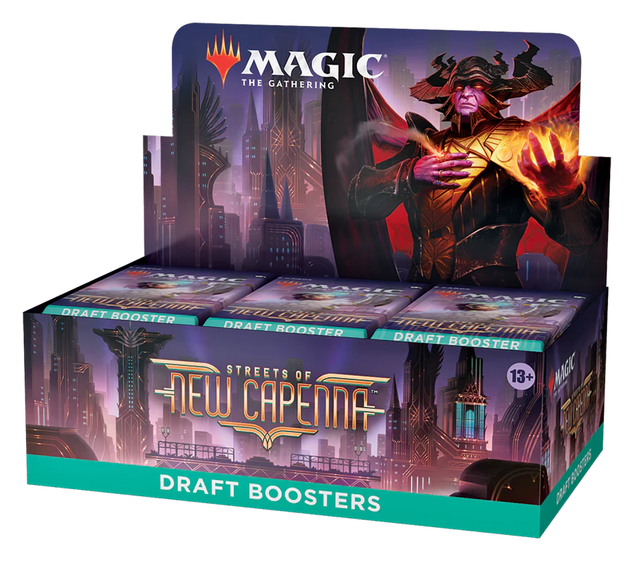 MAGIC THE GATHERING STREETS NEW CAPENNA DRAFT BOOSTER DISPLAY