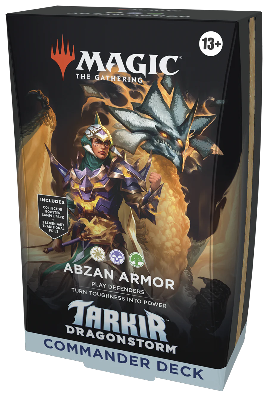Magic The Gathering Collectible Card Game Tarkir Dragonstorm Commander Deck Abzan Armor