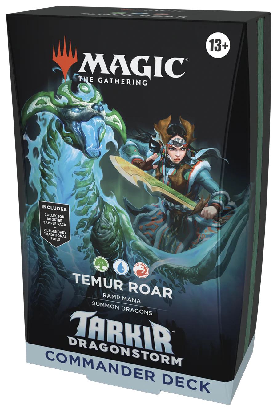 Magic The Gathering Collectible Card Game Tarkir Dragonstorm Commander Deck Temur Roar