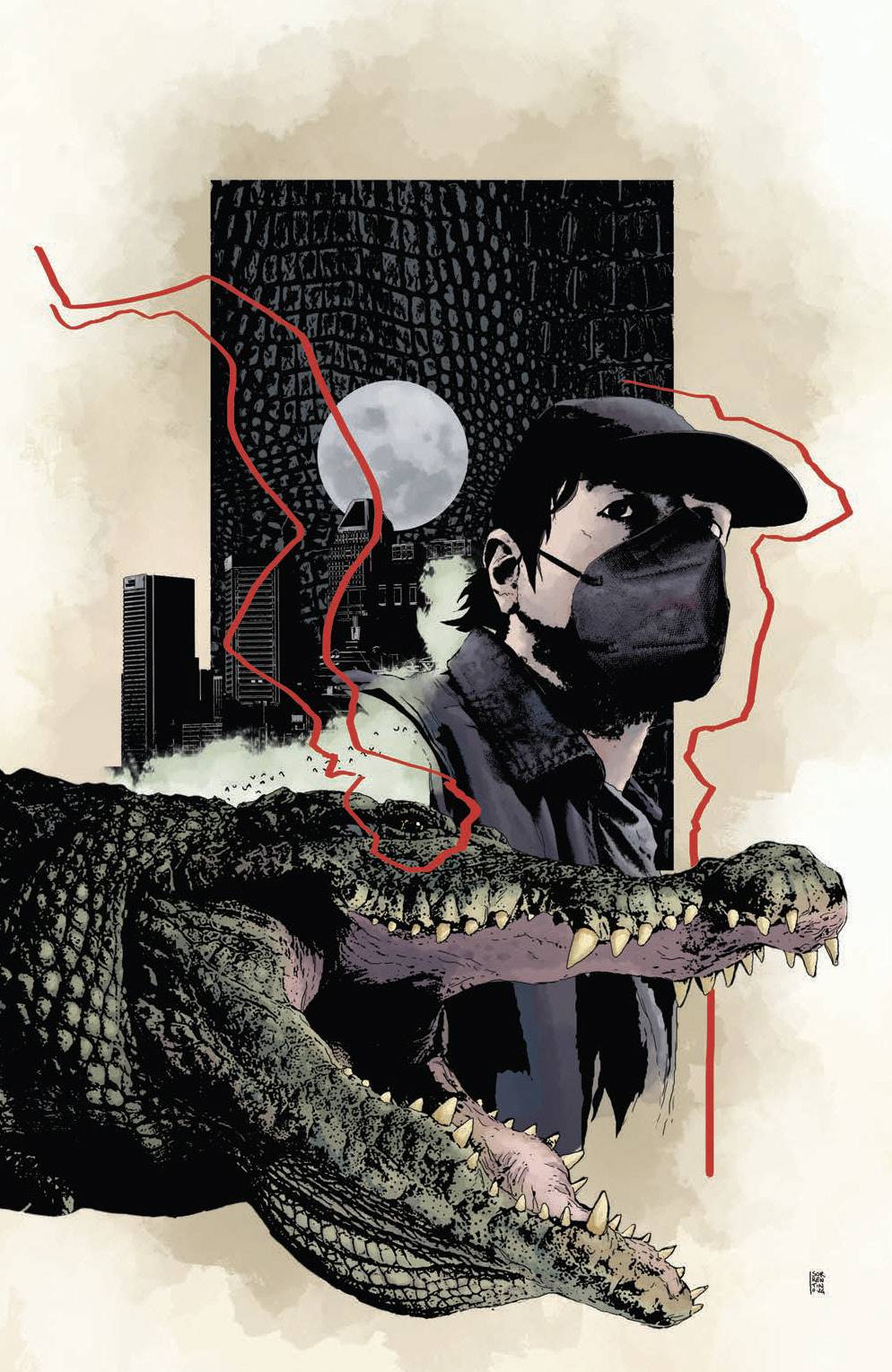 Crocodile Black #5 (Of 5) Cover D Unlockable Sorrentino (Mature)