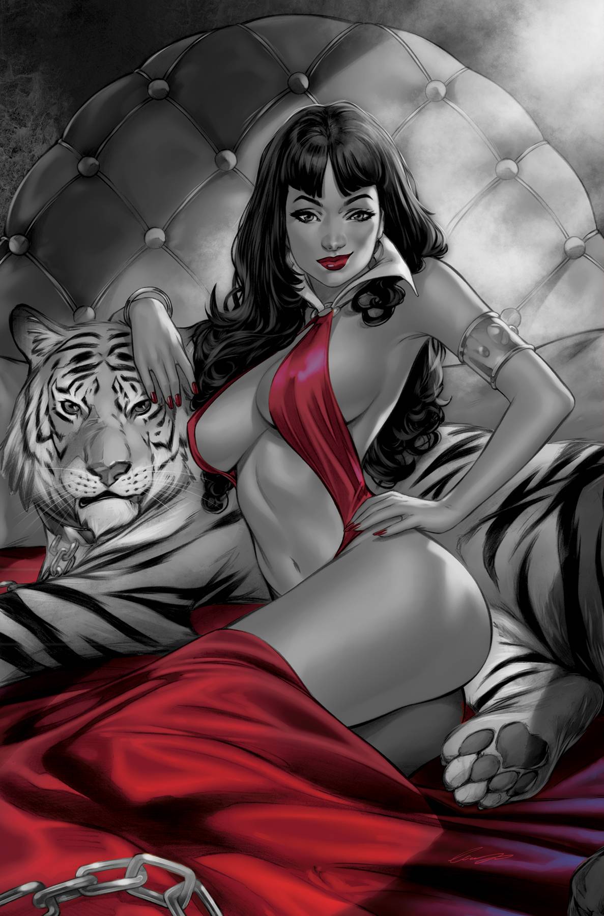 Vampirella #673 Cover N 7 Copy Foc Variant Edition Chatzoudis Black White