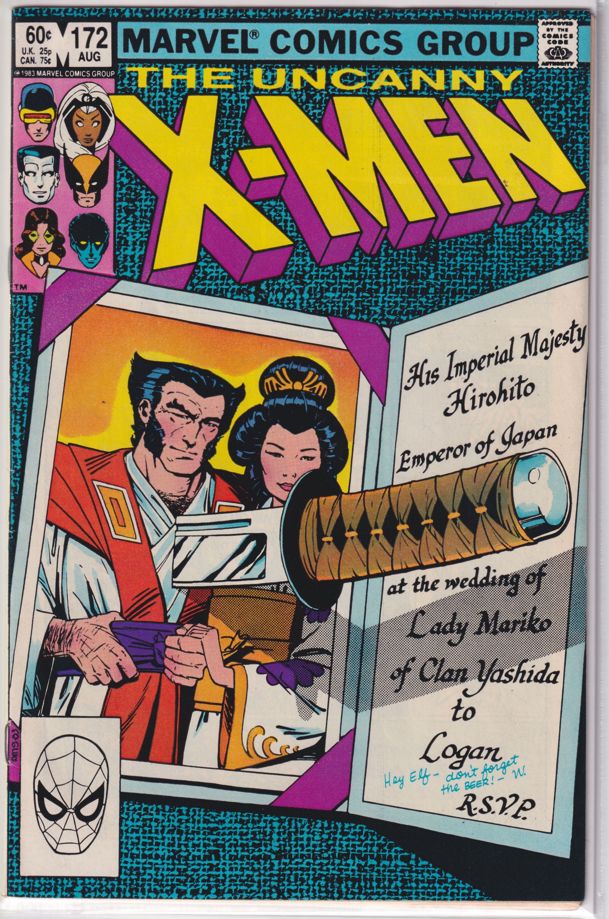 UNCANNY X-MEN (1981) #172 FN+