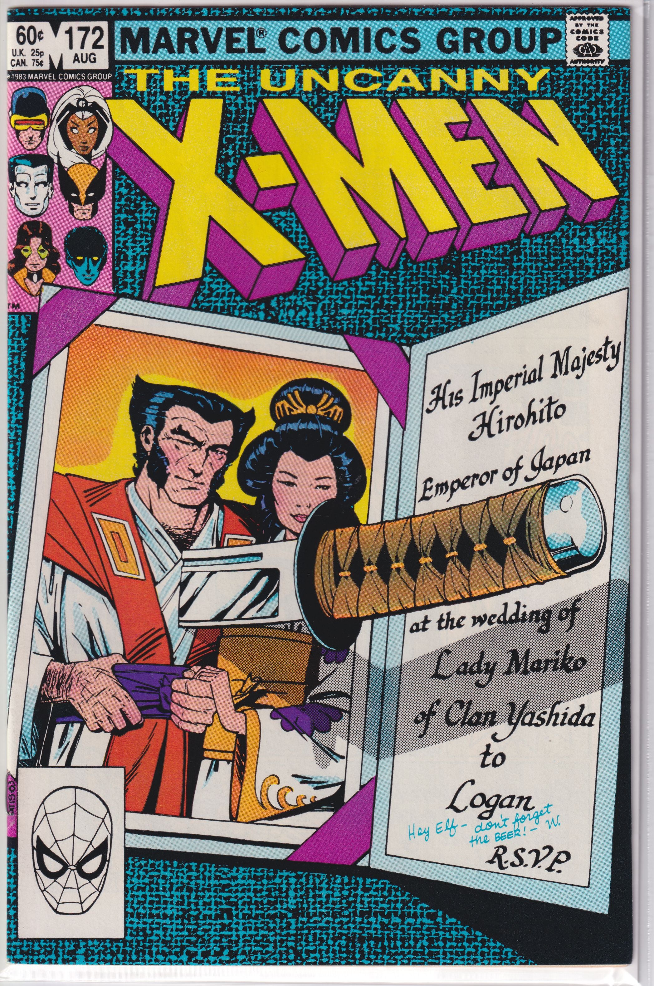 UNCANNY X-MEN (1981) #172 VF