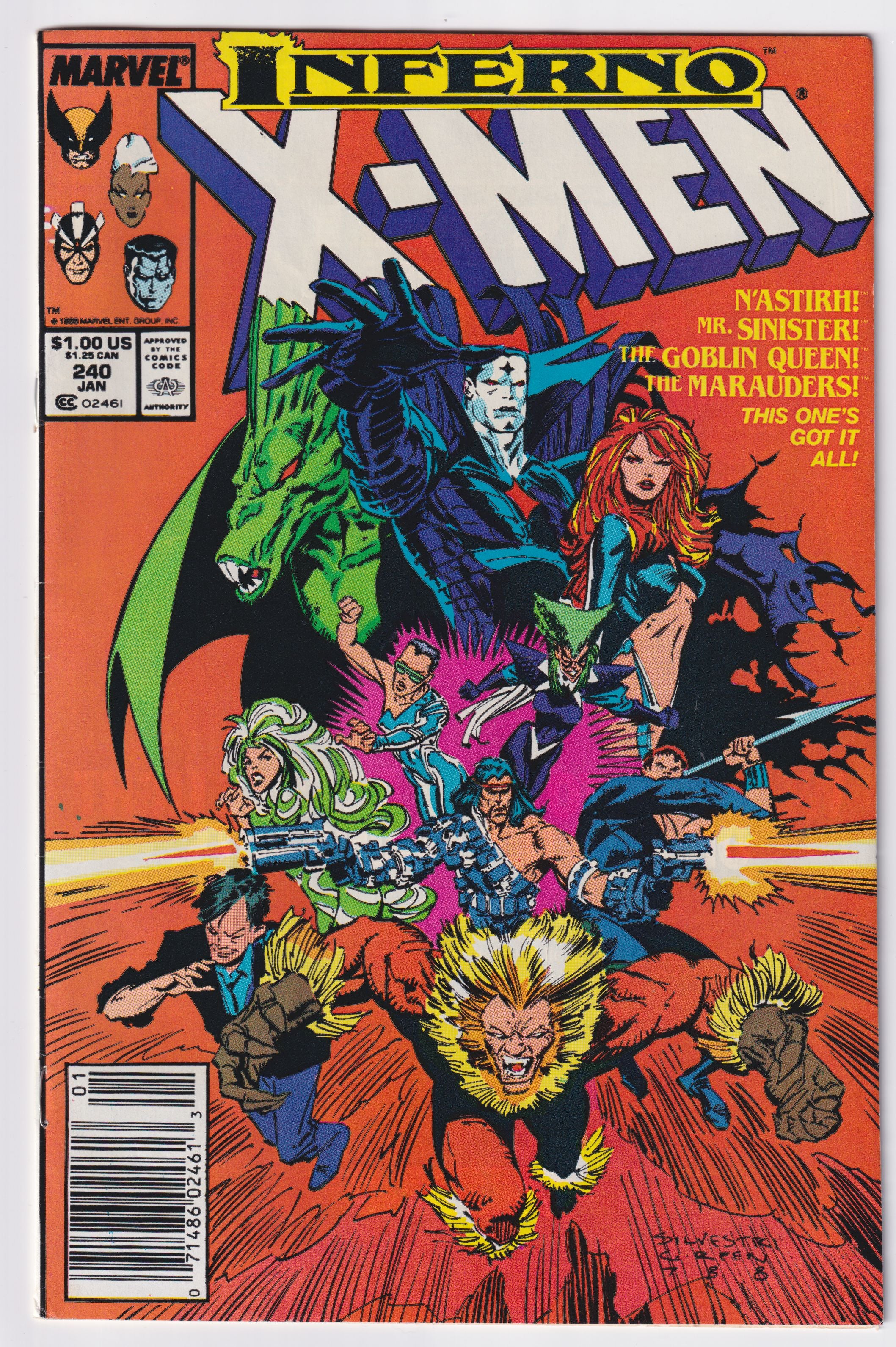UNCANNY X-MEN (1963) #240 FN+