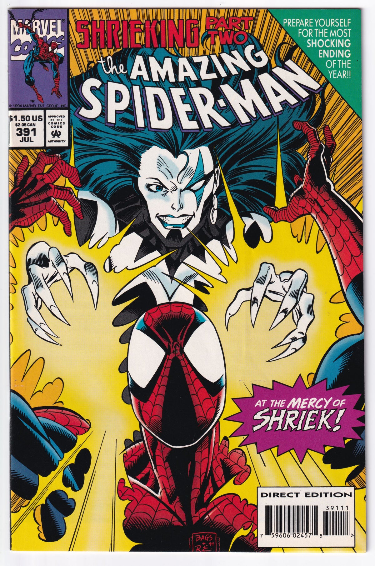 AMAZING SPIDER-MAN (1963) #391 FN+