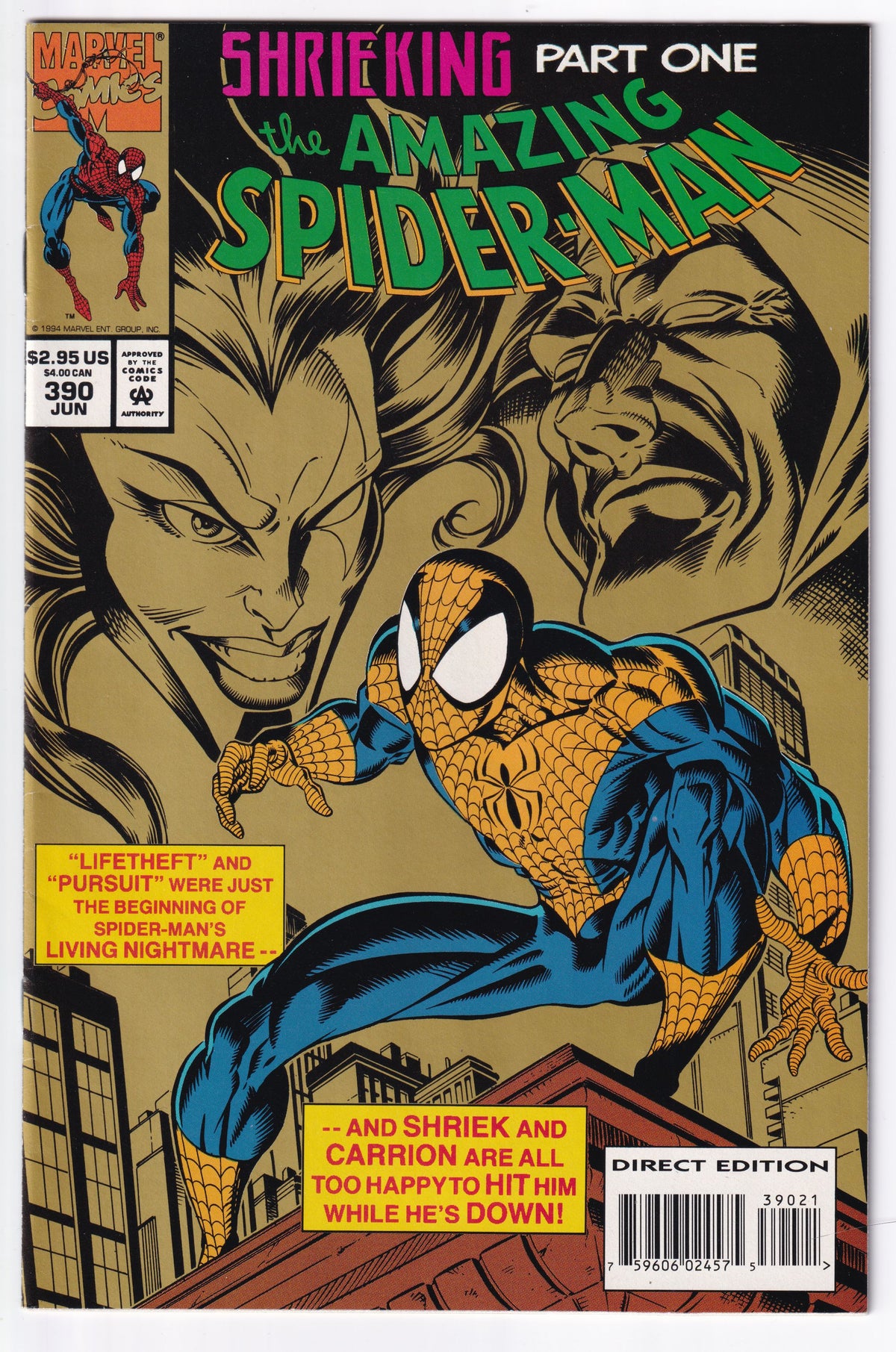 AMAZING SPIDER-MAN (1963) #390 NM-