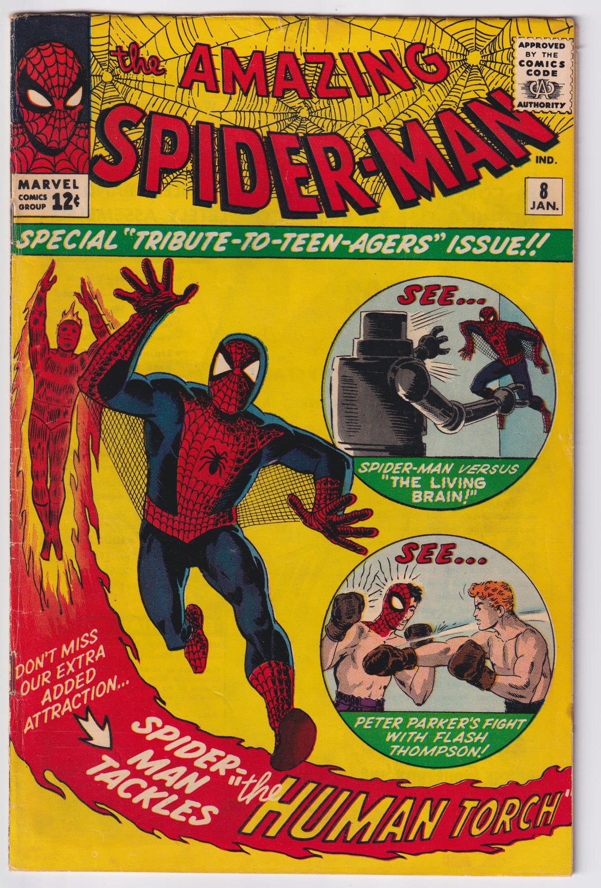 AMAZING SPIDER-MAN (1963) #008 FN- (5.5)