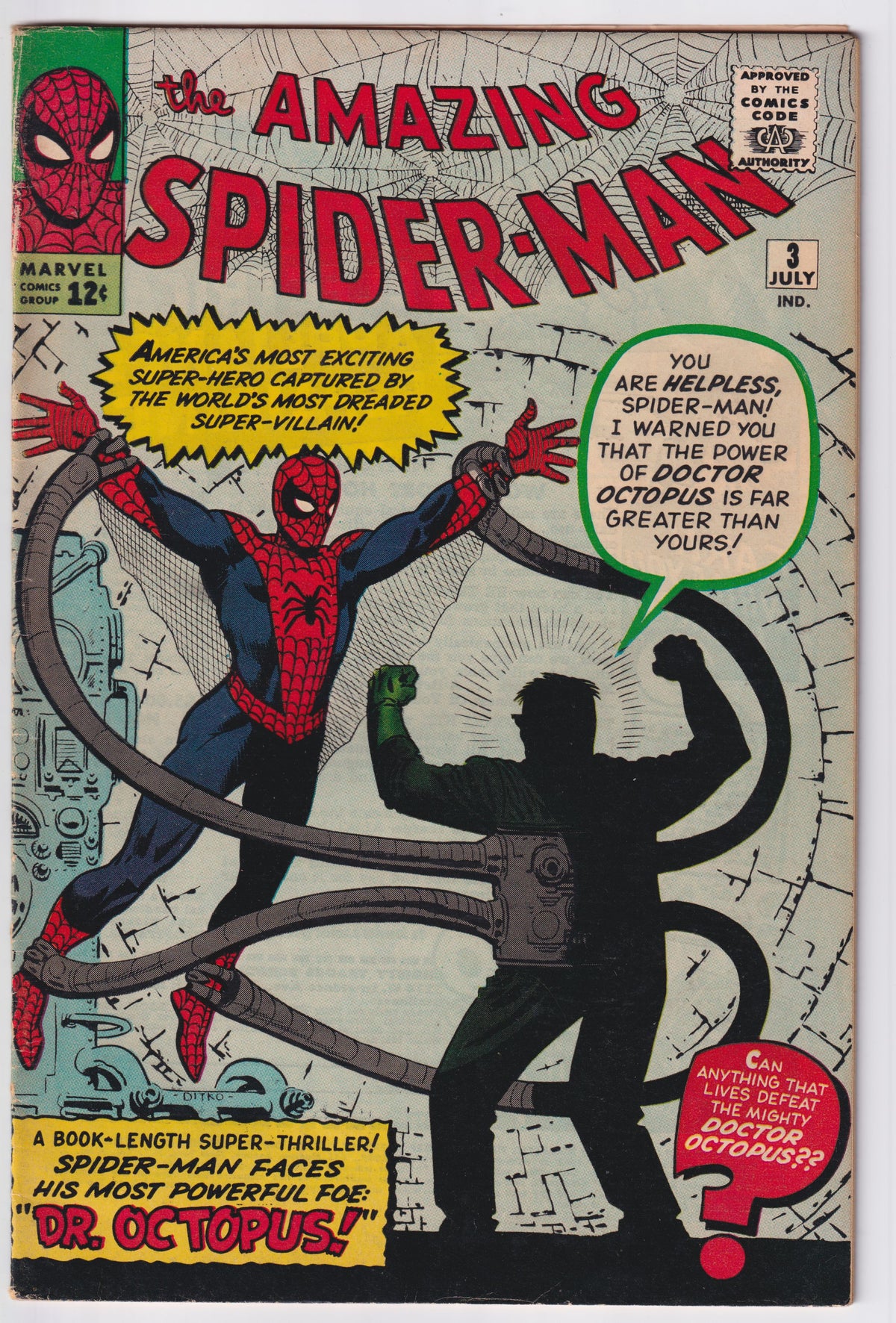 AMAZING SPIDER-MAN (1963) #003 FN (6.0)