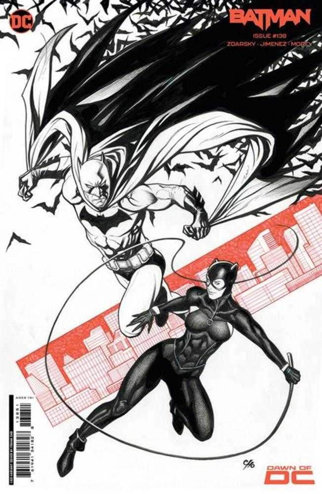 Batman #138 Cover E 1 in 50 Frank Cho Black & White Card Stock Variant (Batman Catwoman The Gotham War)
