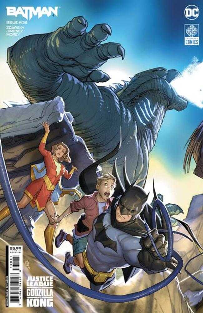 Batman #138 Cover G Pete Woods Connecting Justice League vs Godzilla vs Kong Card Stock Variant (Batman Catwoman The Gotham War)