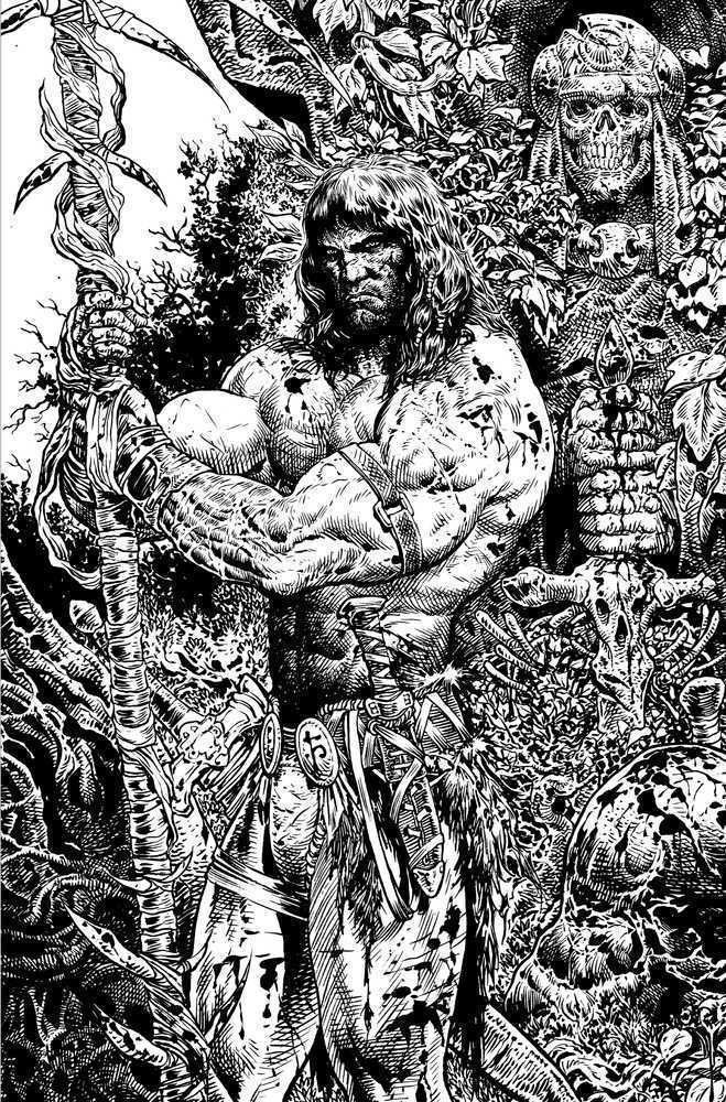 Conan the Barbarian #5 2nd Print Sharp Black & White Ink Virgin (Mature)