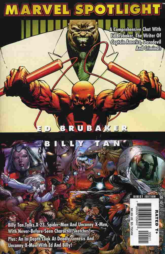 MARVEL SPOTLIGHT ED BRUBAKER BILLY TAN #