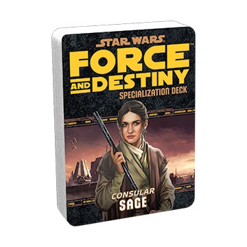 STAR WARS RPG FORCE AND DESTINY DECK CONSULAR SAGE