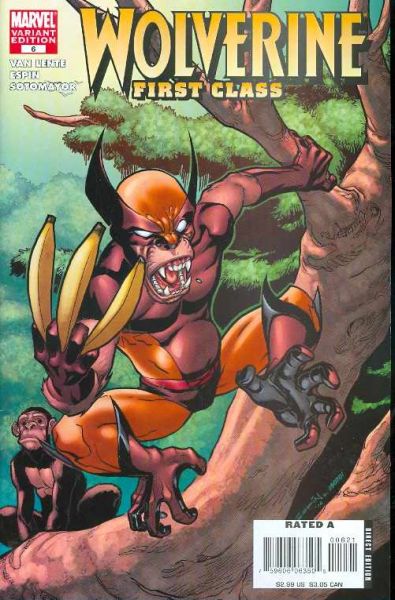 WOLVERINE FIRST CLASS #6 MONKEY VAR