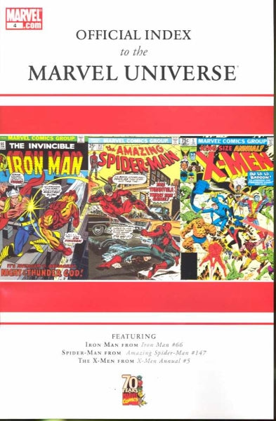 OFFICIAL INDEX TO MARVEL UNIVERSE #4