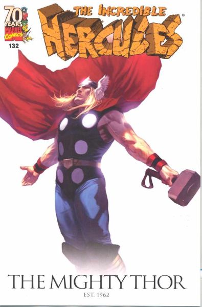 INCREDIBLE HERCULES #132 70TH  ANNIV DJURDJEVIC VAR