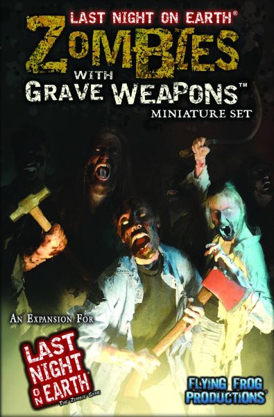 LAST NIGHT ON EARTH ZOMBIES WITH GRAVE WEAPONS MINIATURE SET